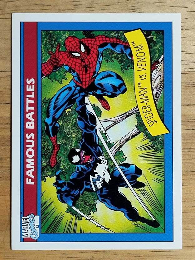 1990 Impel Marvel Universe I #106 Spider-Man vs. Venom (EX)