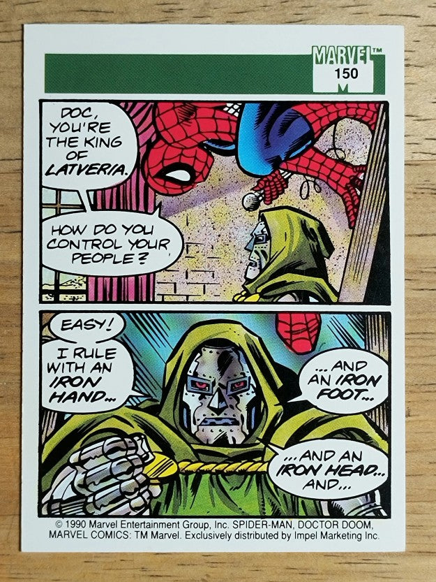 1990 Impel Marvel Universe I #150 Doctor Doom (EXMT)