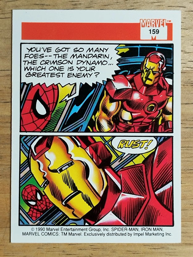 1990 Impel Marvel Universe I #159 Iron Man (EXMT)