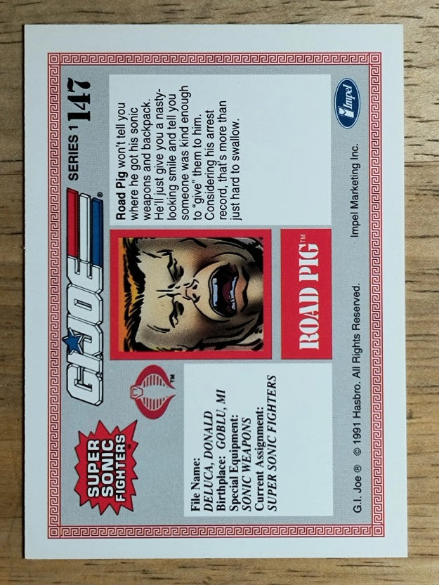 1991 Impel G.I. Joe #147 Road Pig