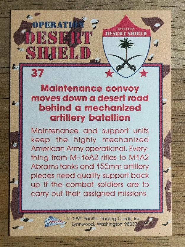 1991 Pacific Operation Desert Shield #37 Maintenance on the Move