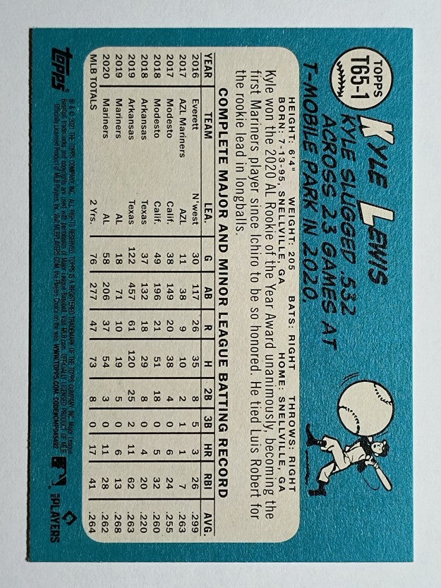 2021 Topps '65 Topps Redux #T651 Kyle Lewis