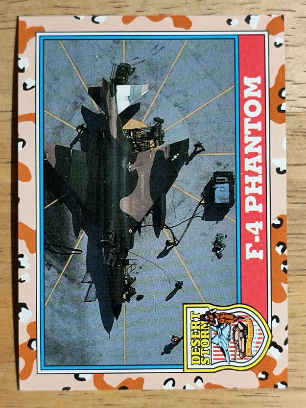 1991 Topps Desert Storm #111 F-4 Phantom