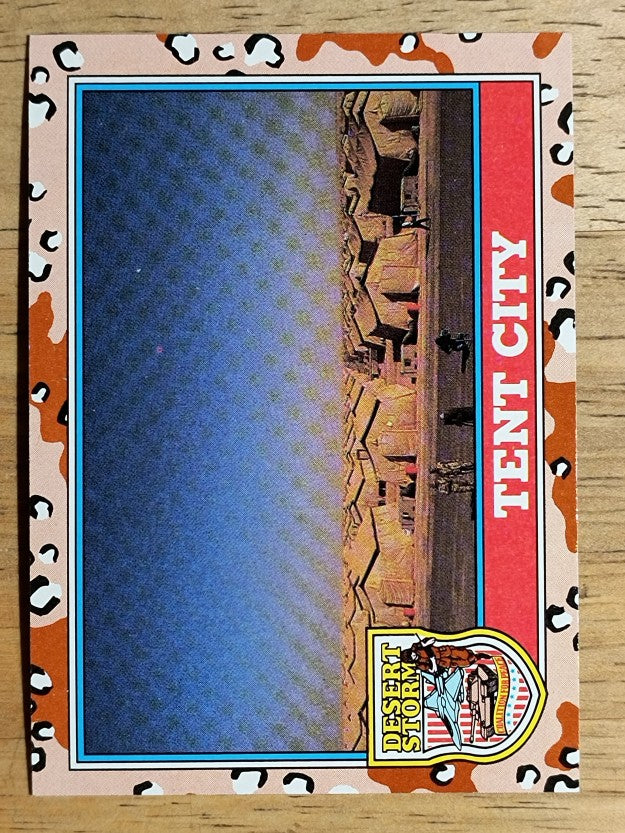 1991 Topps Desert Storm #175 Tent City