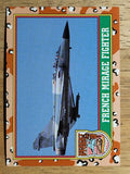1991 Topps Desert Storm Brown Logo #18 French Mirage Fighter