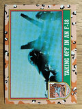 1991 Topps Desert Storm Brown Logo #28 Taking Off in an F-18