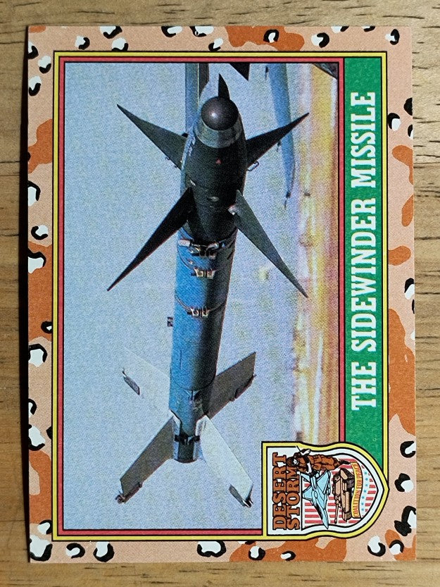 1991 Topps Desert Storm Brown Logo #49 The Sidewinder Missile