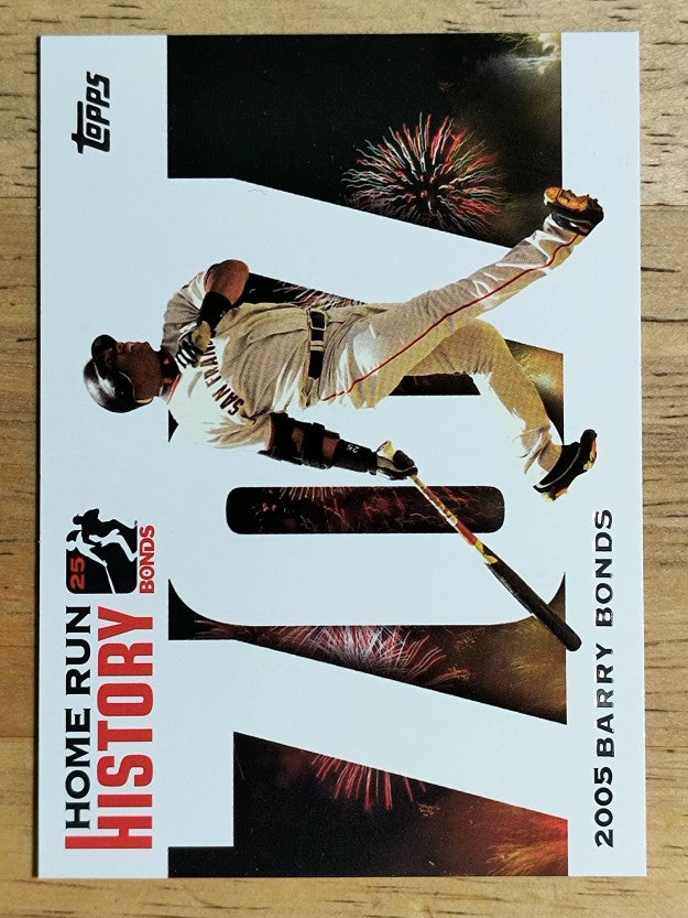 2005 Topps Barry Bonds Home Run History #707 Barry Bonds HR707