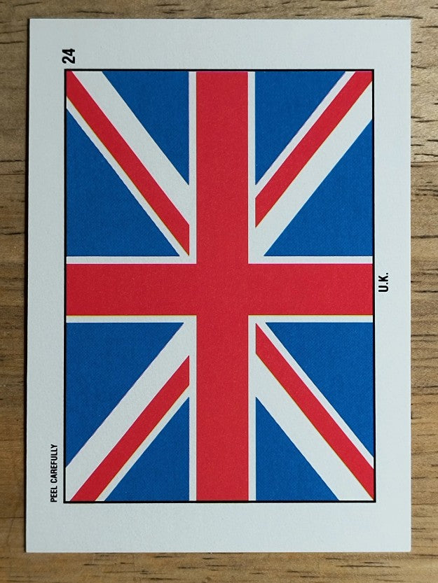1991 Topps Desert Storm Stickers #24 U.K.