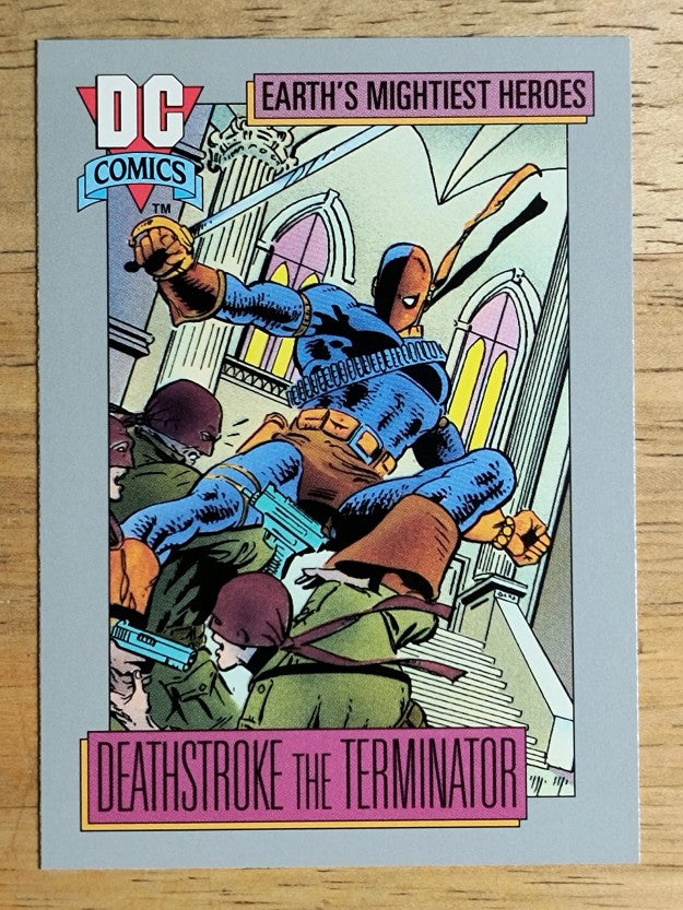 1992 Impel DC Comics Cosmic #44 Deathstroke's Power Staff