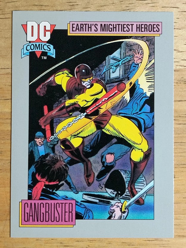 1992 Impel DC Comics Cosmic #51 Gangbuster's Nunchaks and Taser