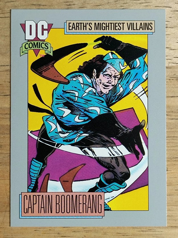 1992 Impel DC Comics Cosmic #85 Captain Boomerang's Sonic Explosive Boomerangs