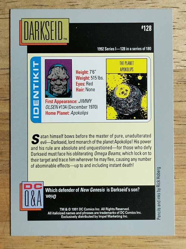 1992 Impel DC Comics Cosmic #128 The Planet Apokolips