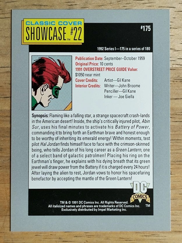 1992 Impel DC Comics Cosmic #175 Showcase #22