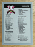 1992 Impel DC Comics Cosmic #180 Checklist Two