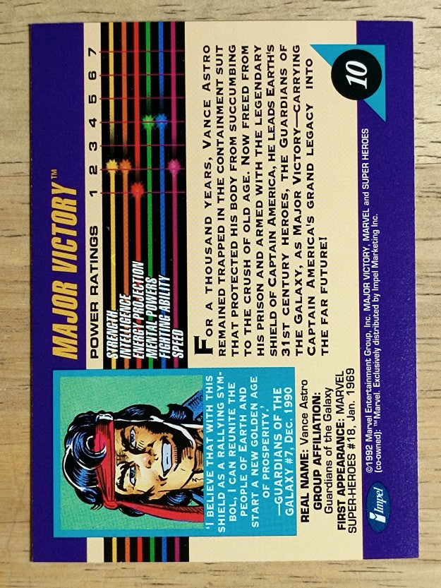 1992 Impel Marvel Universe III #10 Major Victory