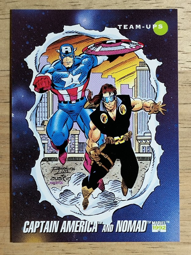 1992 Impel Marvel Universe III #80 Captain America/Nomad