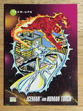 1992 Impel Marvel Universe III #82 Iceman/Human Torch