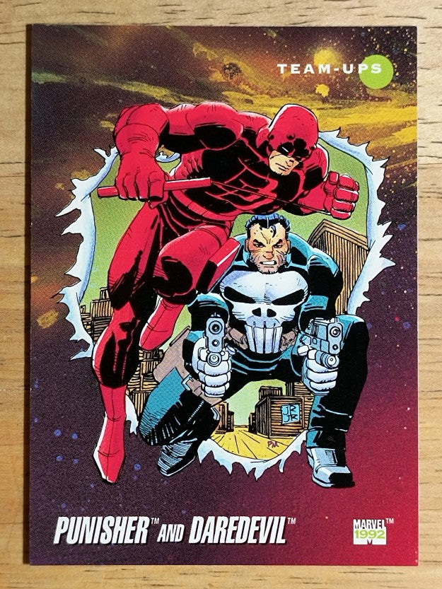 1992 Impel Marvel Universe III #92 Punisher/Daredevil