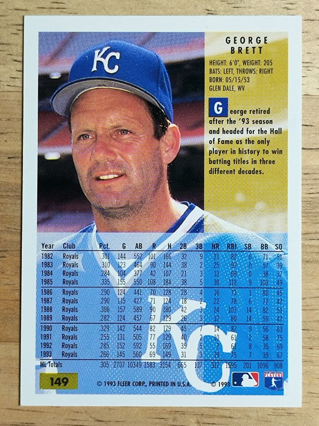 1994 Fleer #149 George Brett