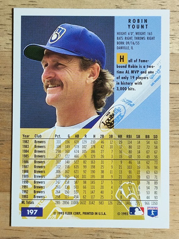 1994 Fleer #197 Robin Yount