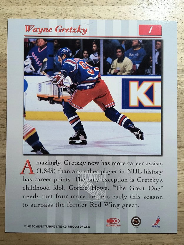 1997-98 Studio Portraits 8x10 #1 Wayne Gretzky