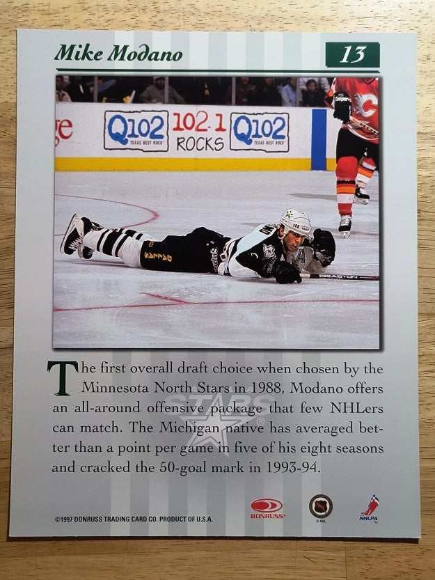 1997-98 Studio Portraits 8x10 #13 Mike Modano