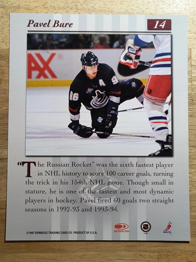 1997-98 Studio Portraits 8x10 #14 Pavel Bure