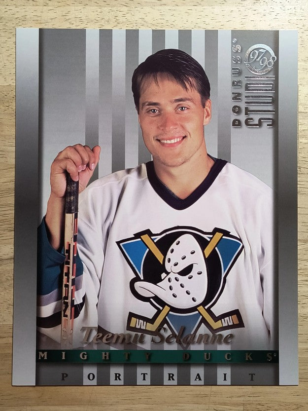 1997-98 Studio Portraits 8x10 #18 Teemu Selanne