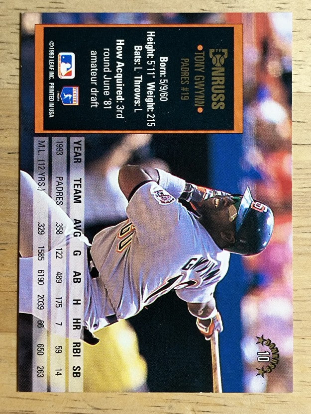 1994 Donruss #10 Tony Gwynn