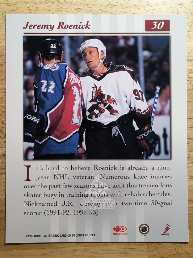 1997-98 Studio Portraits 8x10 #30 Jeremy Roenick