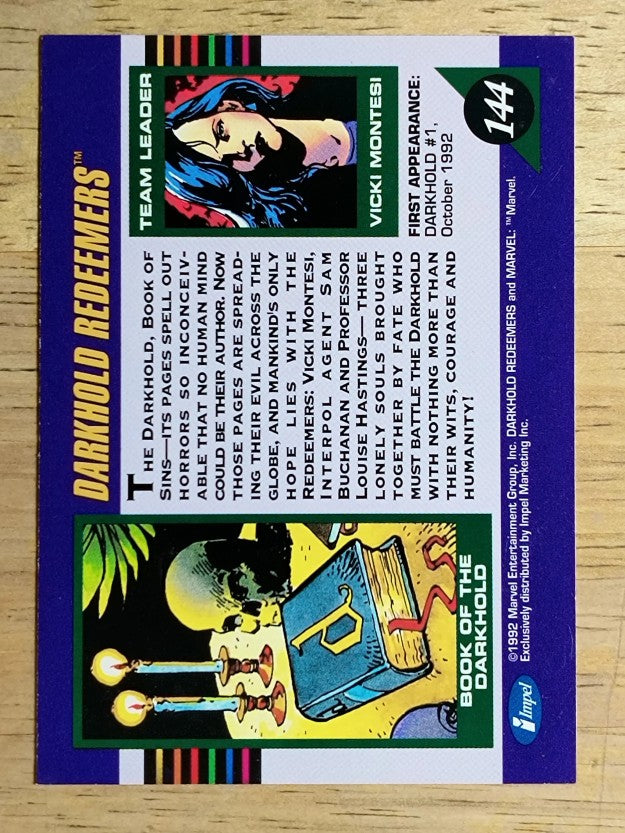 1992 Impel Marvel Universe III #144 Darkhold Redeemers