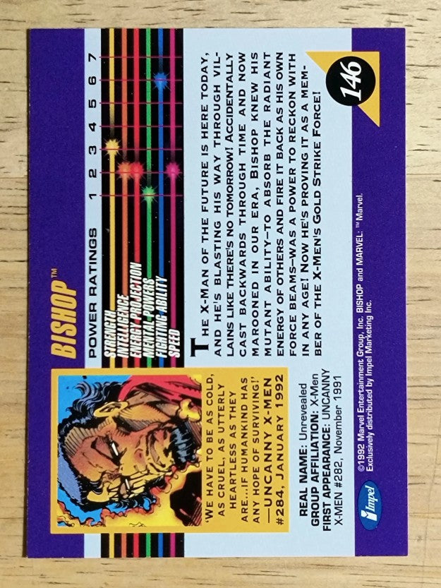 1992 Impel Marvel Universe III #146 Bishop