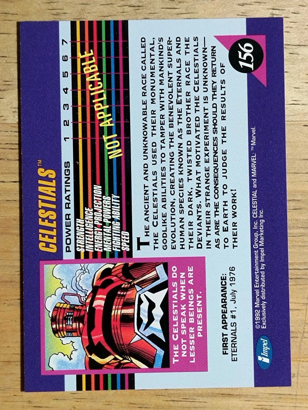 1992 Impel Marvel Universe III #156 Celestials