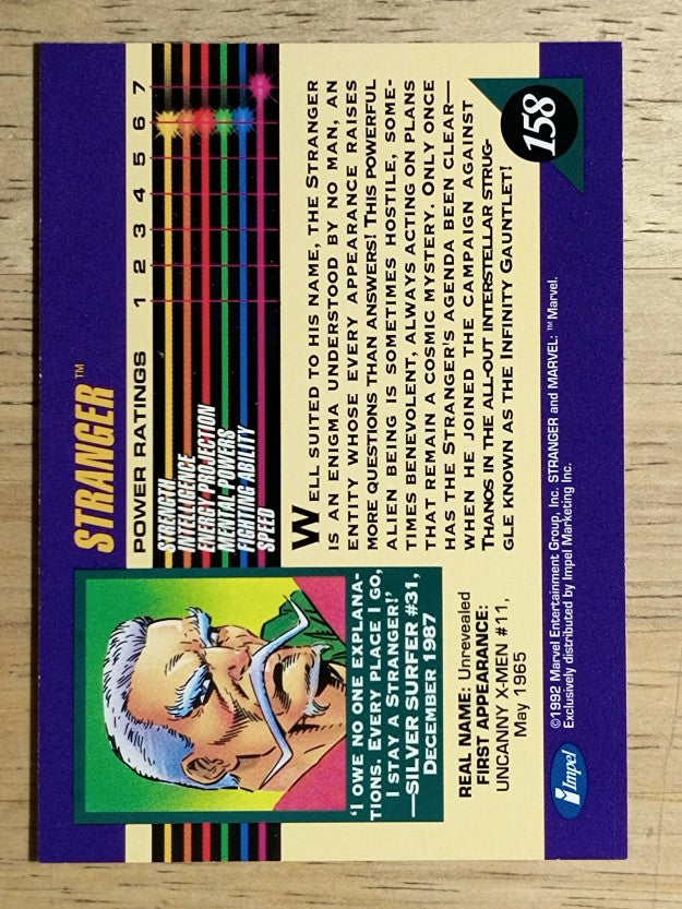 1992 Impel Marvel Universe III #158 Stranger