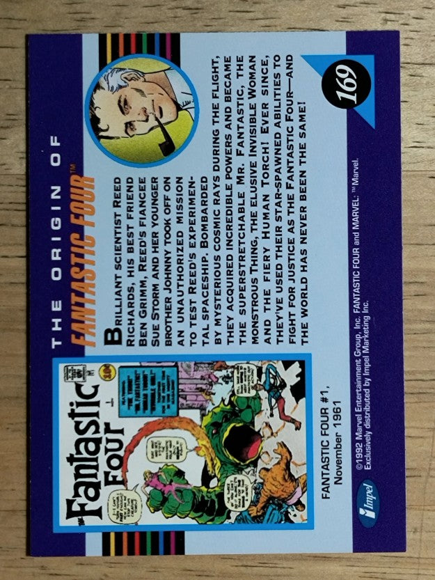 1992 Impel Marvel Universe III #169 Fantastic Four