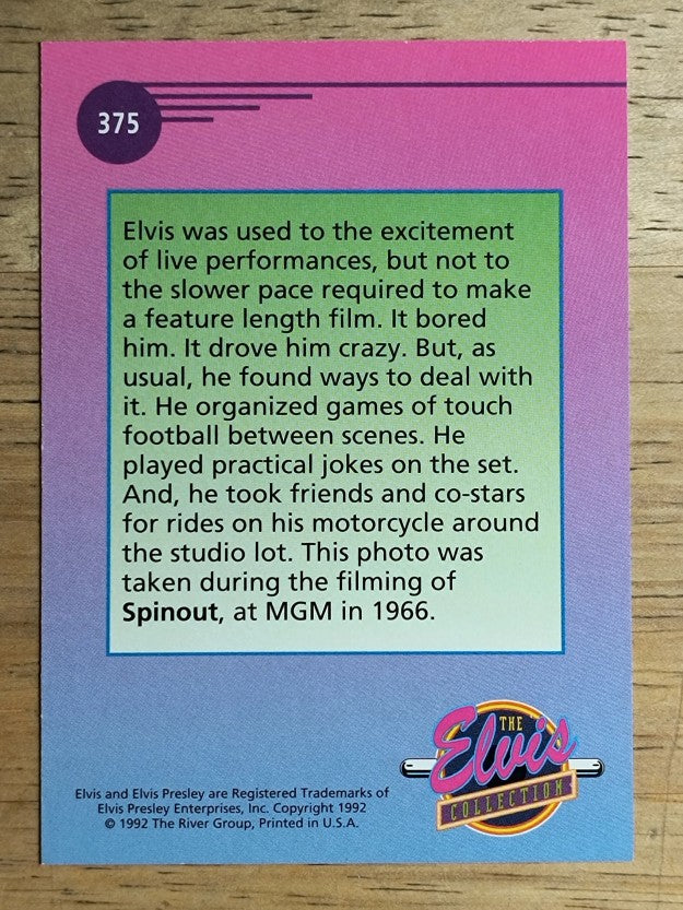 1992 River Group The Elvis Collection #375 Elvis was used to the excitement
