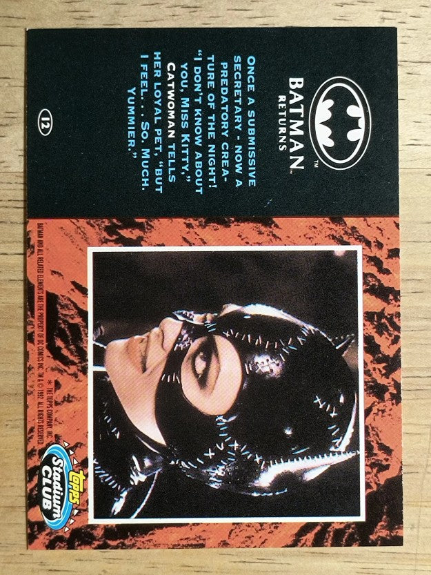 1992 Stadium Club Batman Returns #12 Once a submissive secretary