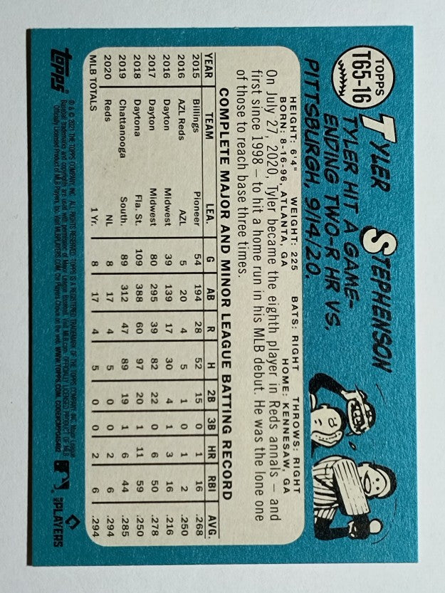 2021 Topps '65 Topps Redux #T6516 Tyler Stephenson