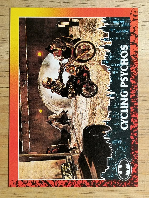 1992 Topps Batman Returns #18 Cycling Psychos