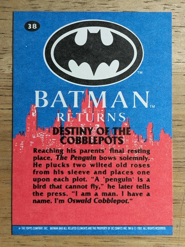 1992 Topps Batman Returns #38 Destiny of the Cobblepots