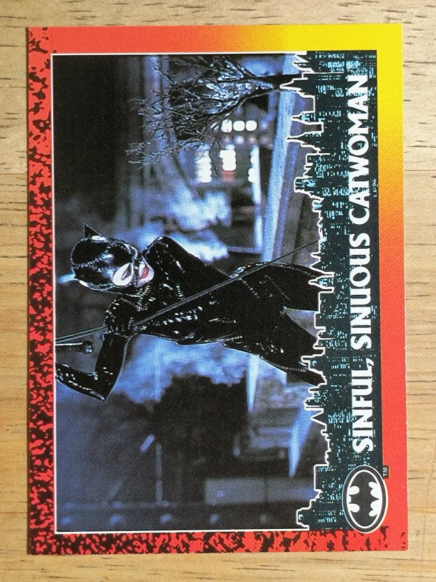 1992 Topps Batman Returns #44 Sinful, Sinuous Catwoman