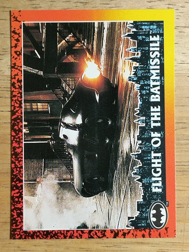 1992 Topps Batman Returns #57 Flight of the Batmissile