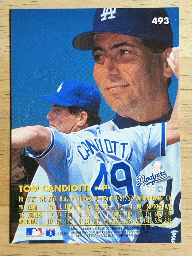 1996 Ultra Gold Medallion #493 Tom Candiotti
