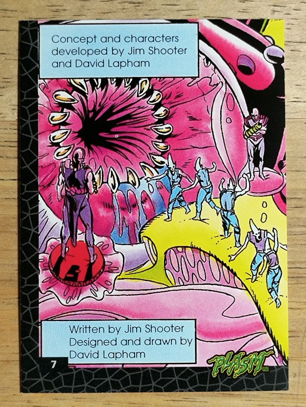 1993 The River Group Plasm Zero #7 Concept and characters