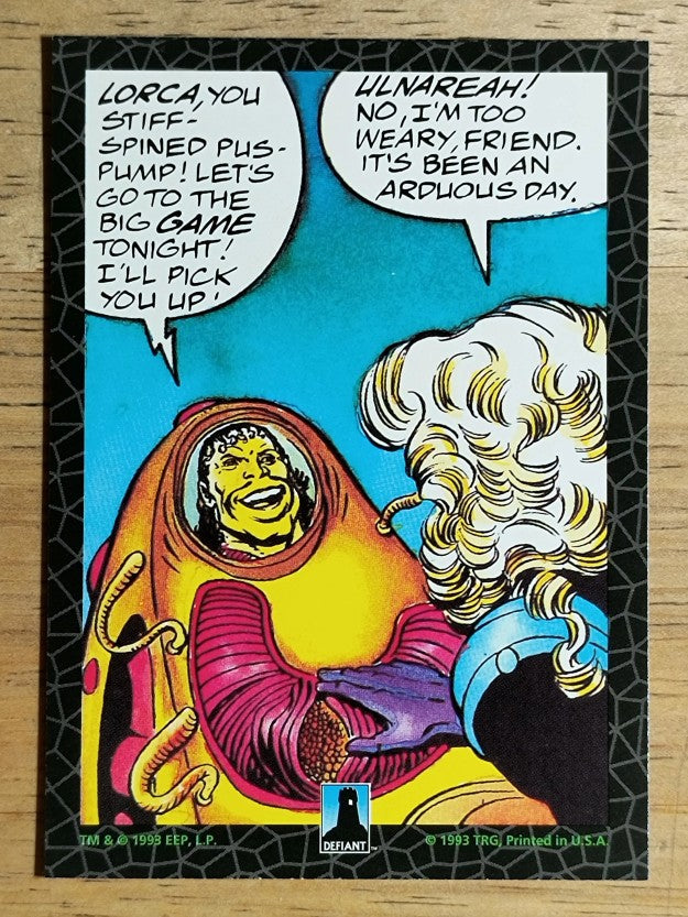 1993 The River Group Plasm Zero #11 No! We won't be gore for your Org!