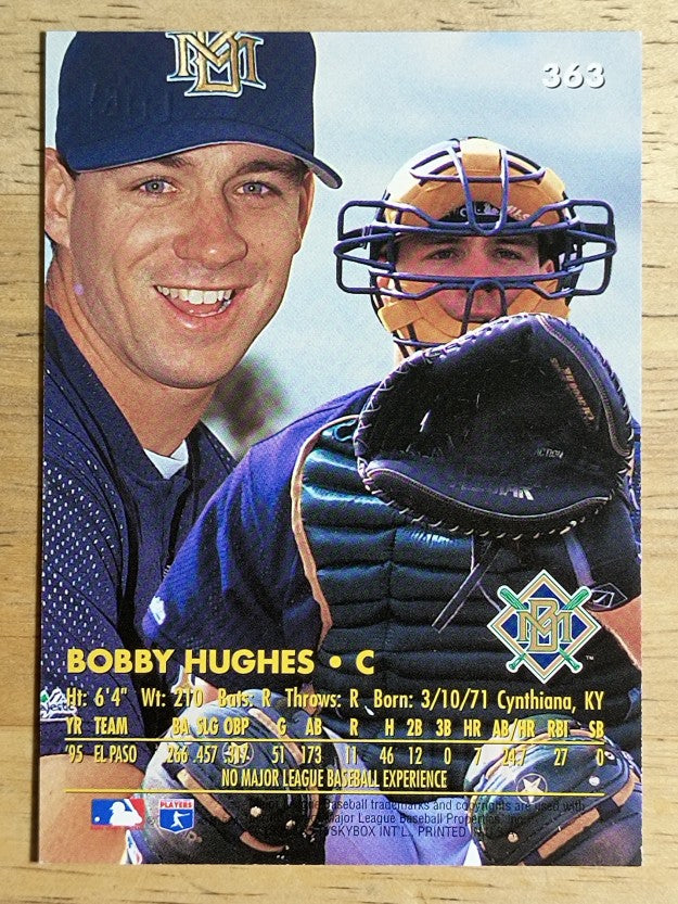 1996 Ultra Gold Medallion #363 Bobby Hughes