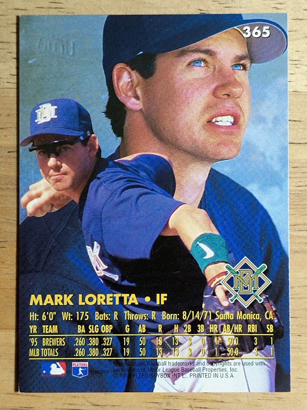 1996 Ultra Gold Medallion #365 Mark Loretta