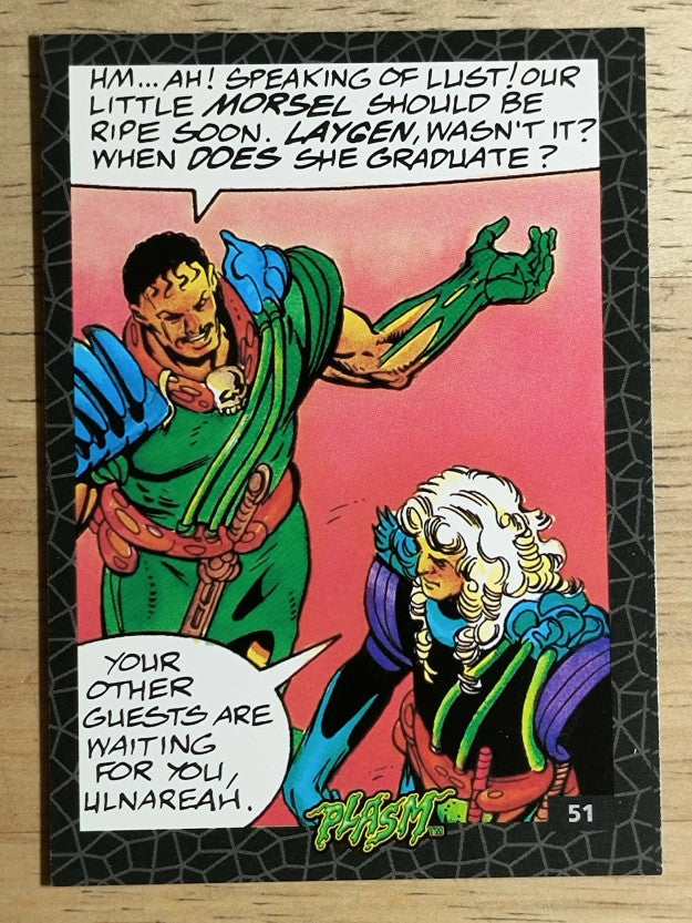 1993 The River Group Plasm Zero #51 Hm... Ah! Speaking of lust!