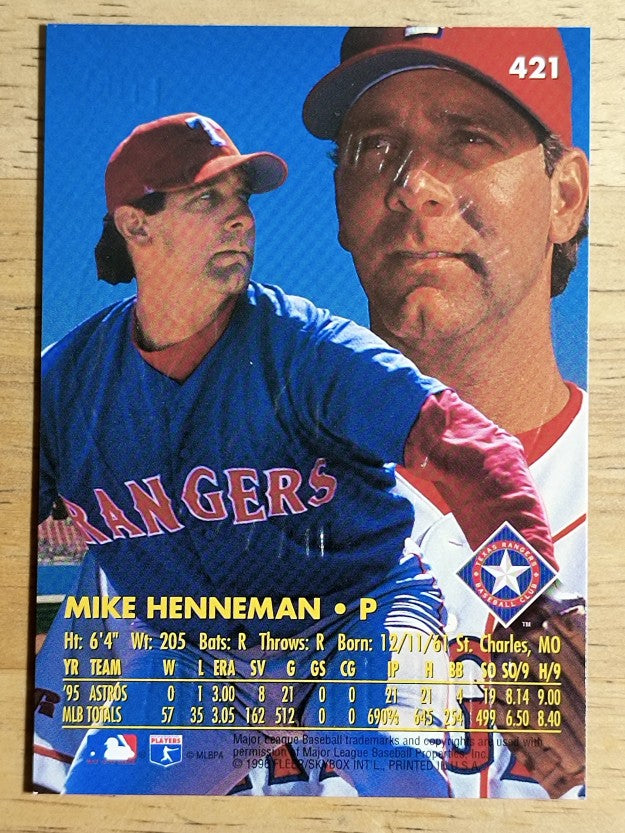 1996 Ultra Gold Medallion #421 Mike Henneman
